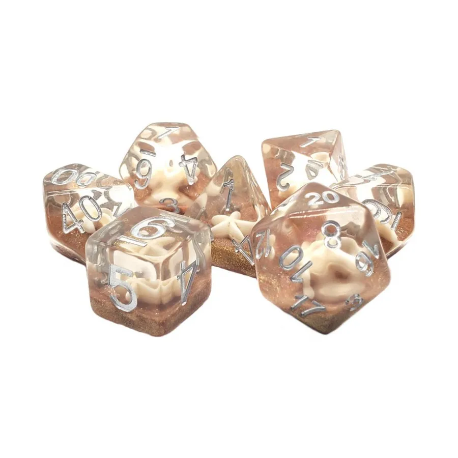 

Poly Set Морская звезда с коричневым (7), Acrylic-Resin Dice - Animal Kingdom