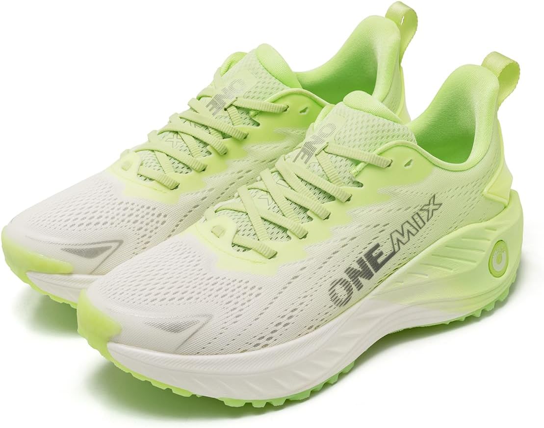 

Беговые кроссовки с ультра-амортизацией для мужчин - широкая модель, противоскользящая подошва и вентилируемый верх - комфорт на весь день для пробежек, тренировок и повседневной носки Onemix