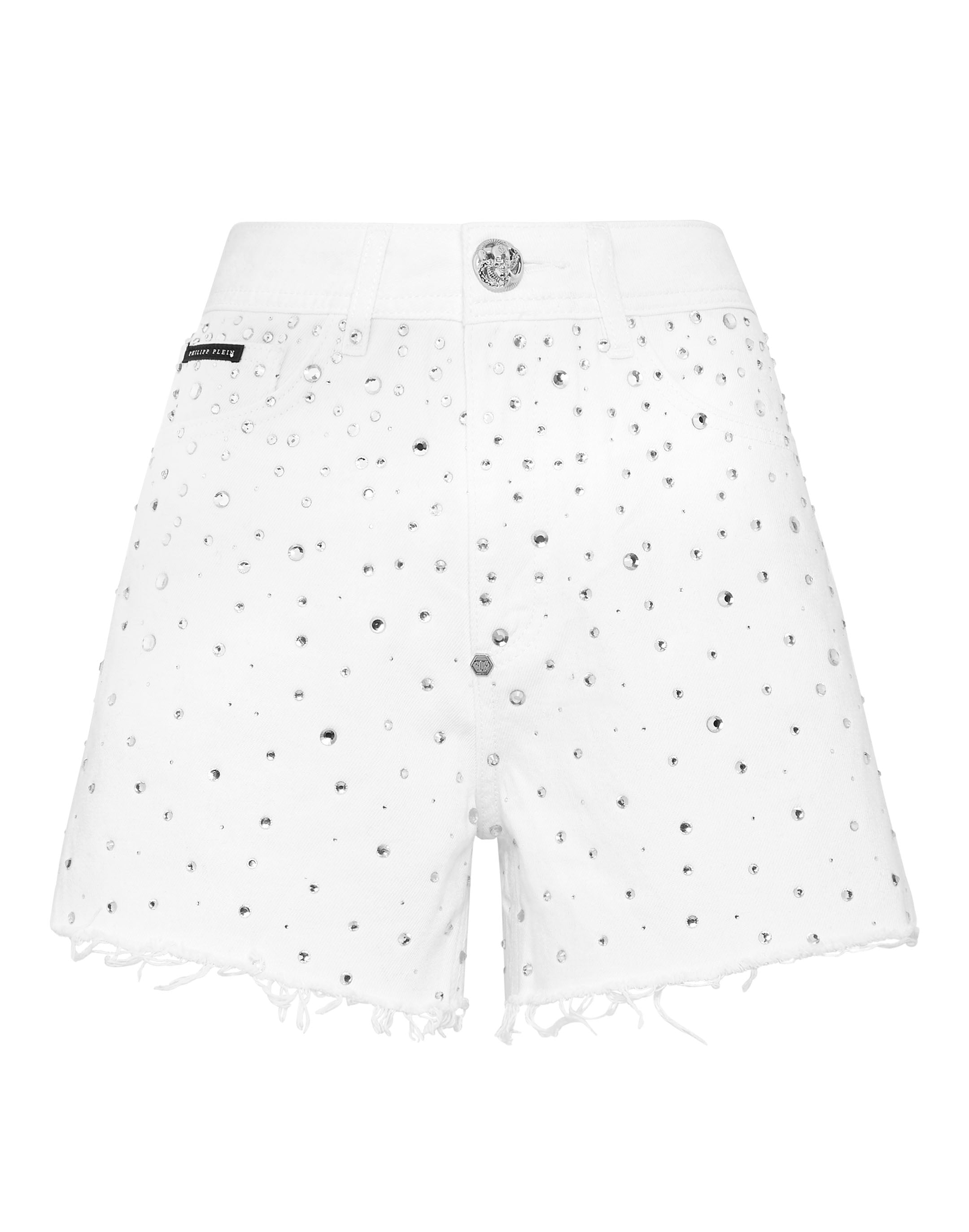 

Джинсовые шорты Crystal Rain PHILIPP PLEIN, цвет summer snow