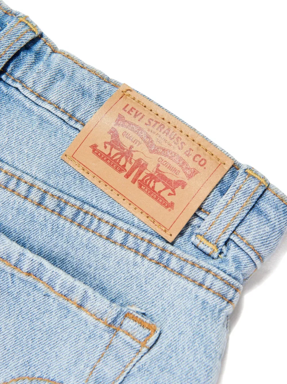 Широкие джинсы-бочонки Levi'S Kids, синий — фото 3