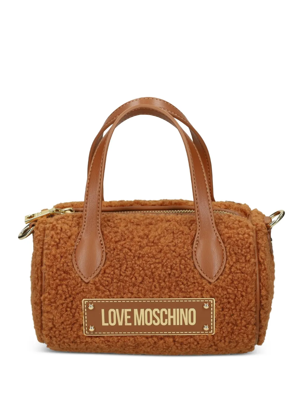 

Сумка-тоут с логотипом Love Moschino, коричневый