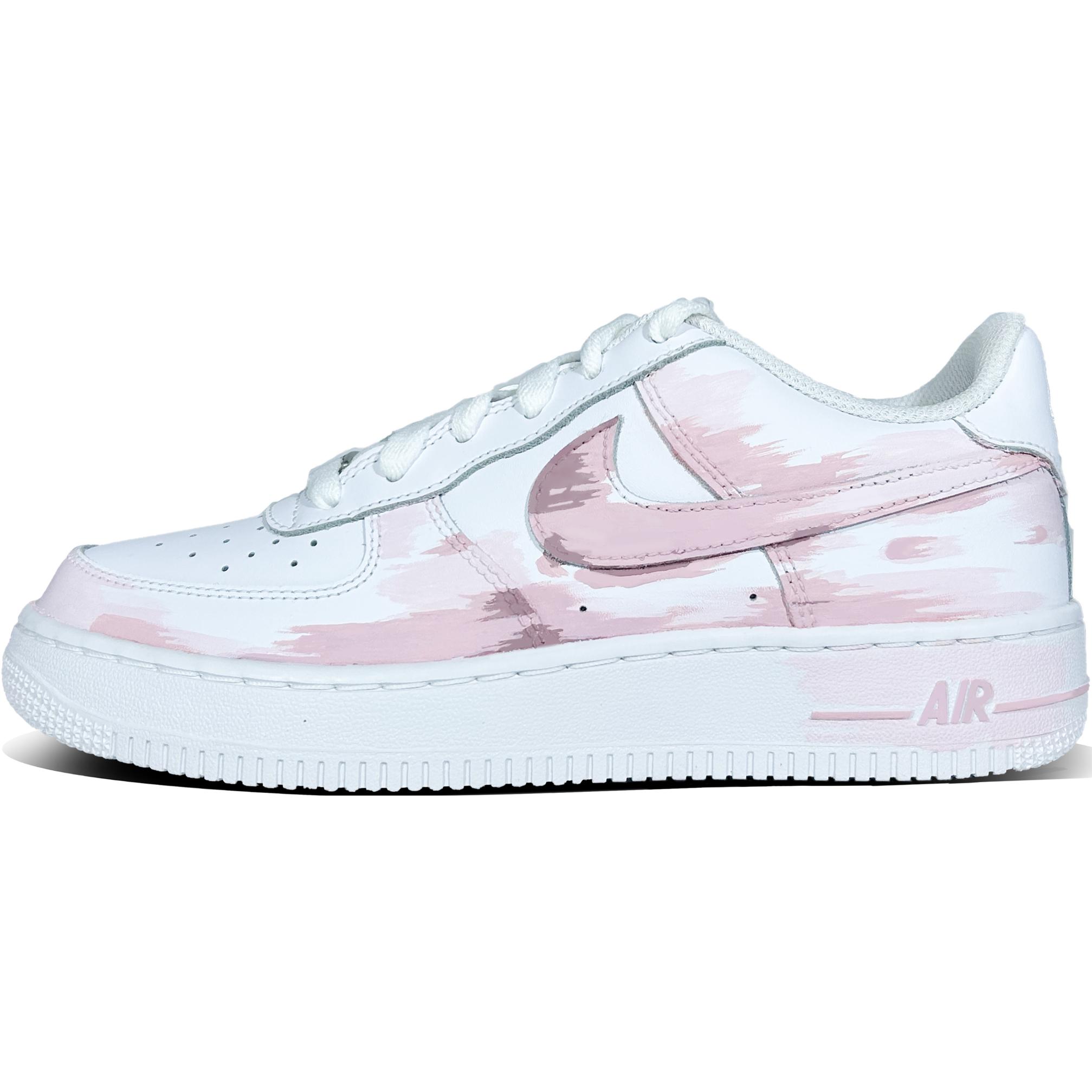 

Кроссовки Air Force 1 для скейтбординга с противоскользящей амортизацией и износостойкостью для детей и подростков Nike, розовый