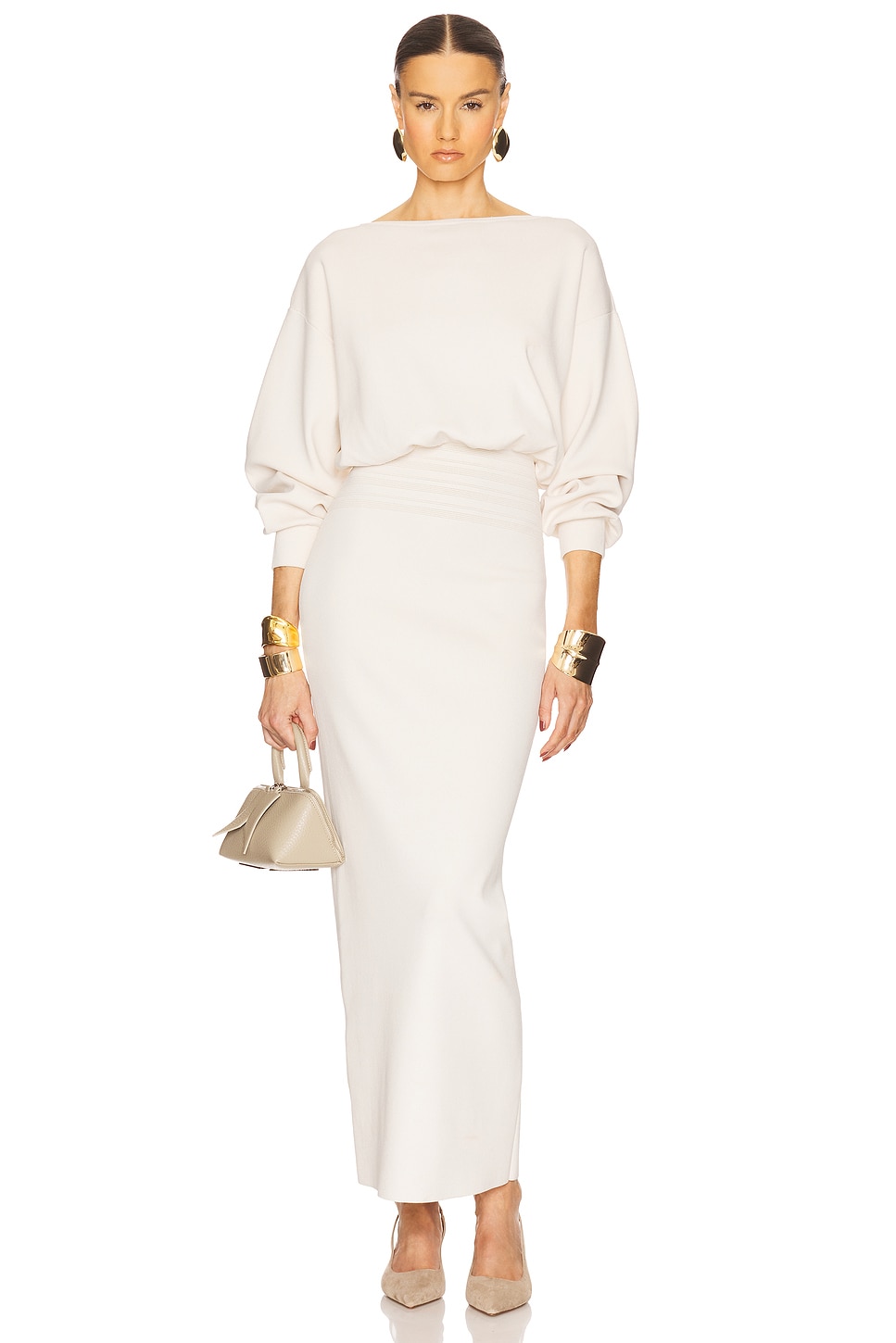

Длинное платье Hildie Helsa, cream