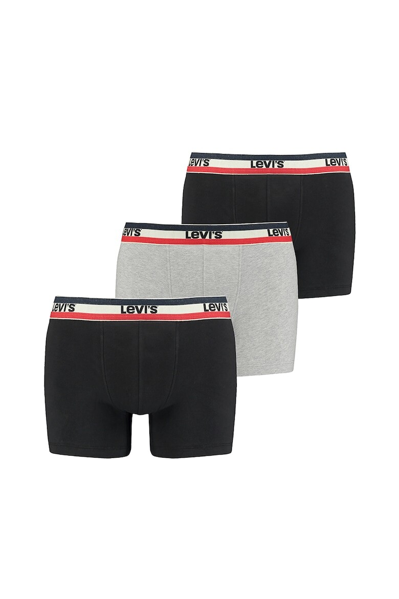 

Боксеры из натурального хлопка - 3 пары Levi'S, синий