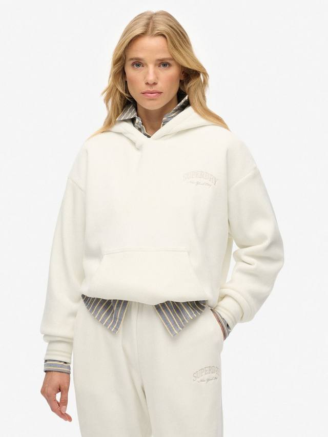 

Расклешенный худи Country Club из велюра Superdry, Off White