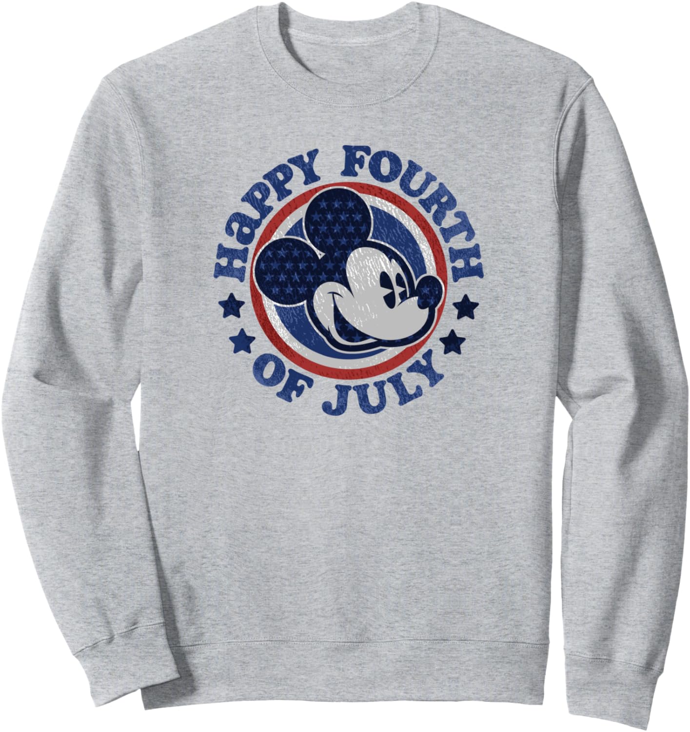 

Классическая толстовка Disney с Микки Маусом и американским флагом ко Дню независимости США, серый