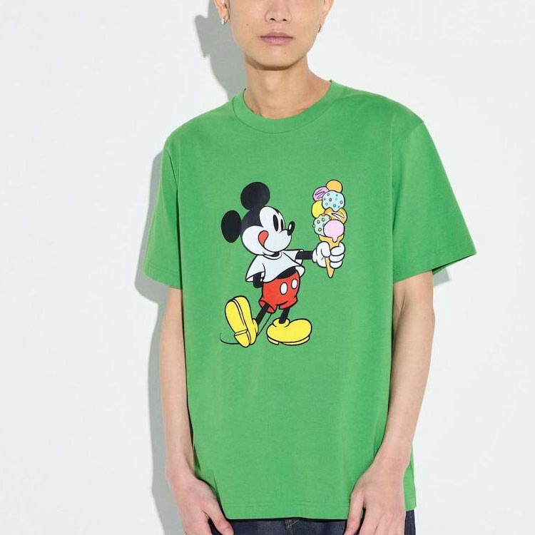 Футболка мужская Uniqlo зеленая — фото 2