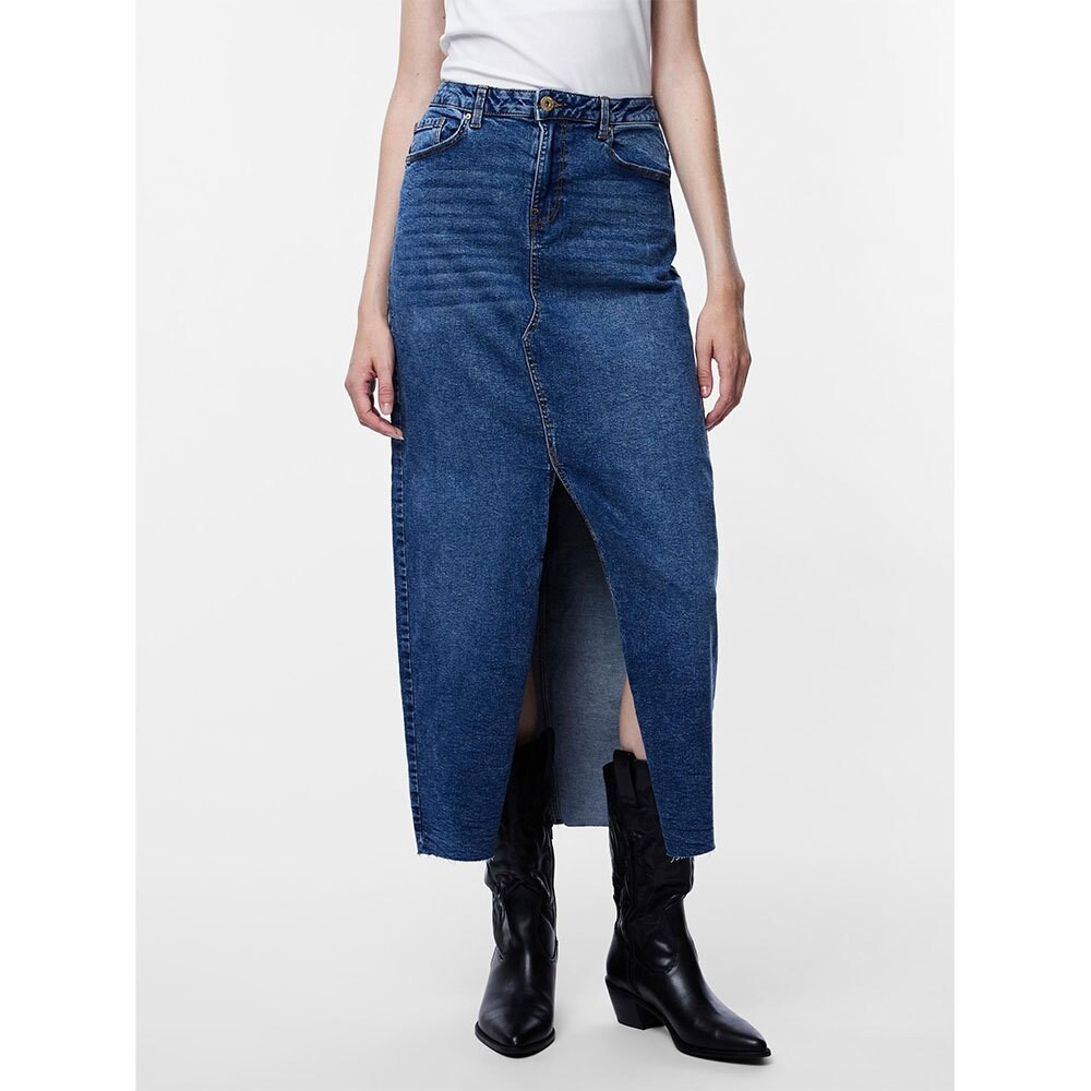 

Юбка Pieces Jessie Ankle D2D Denim, синий