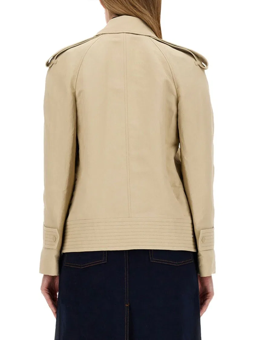 Структурированный двубортный тренч Burberry, Neutrals — фото 3