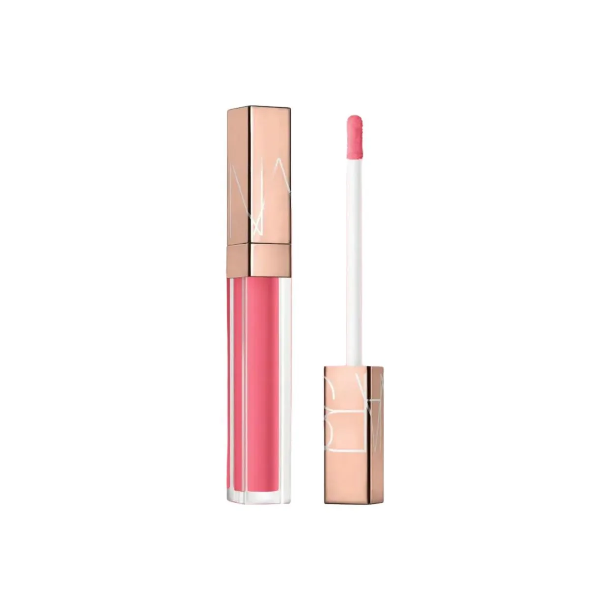 NARS Маленький розовый золотой блеск для губ, мерцающий золотой тюбик, #286 GET HAPPY Spring Light Berries