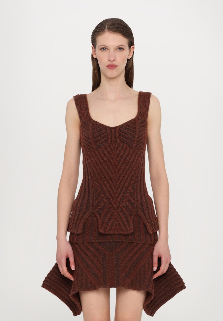 

Топ Paolina Russo WARRIOR CORSET, Chesnut/Brown