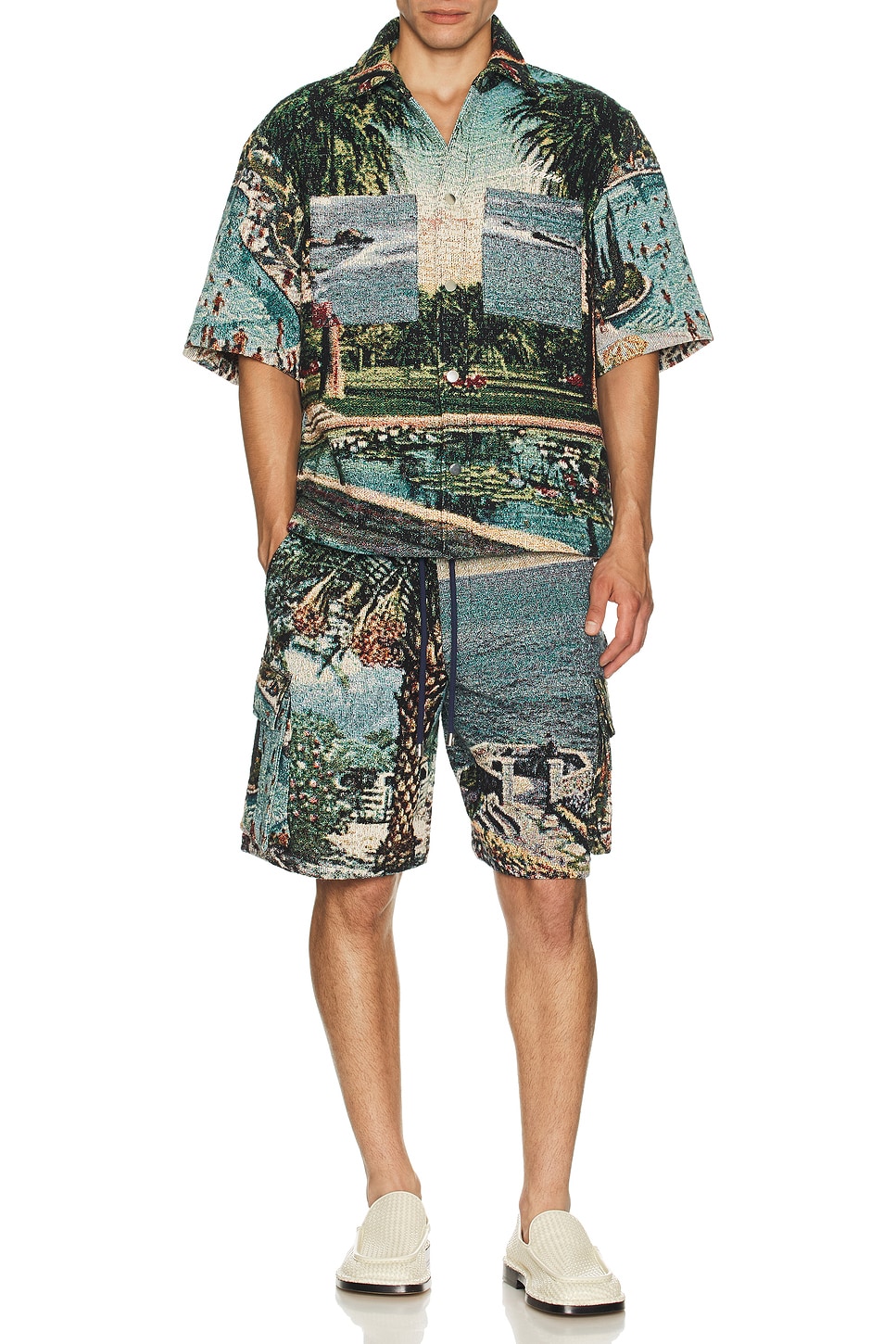 

Райская рубашка с принтом "Tapestry" Amiri, Multi