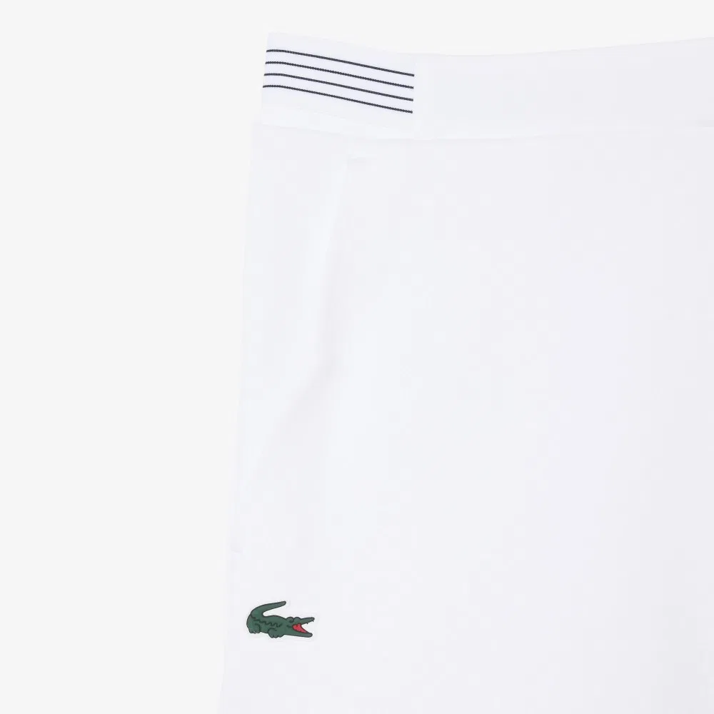 Шорты теннисные Lacoste Heritage, белые — фото 2