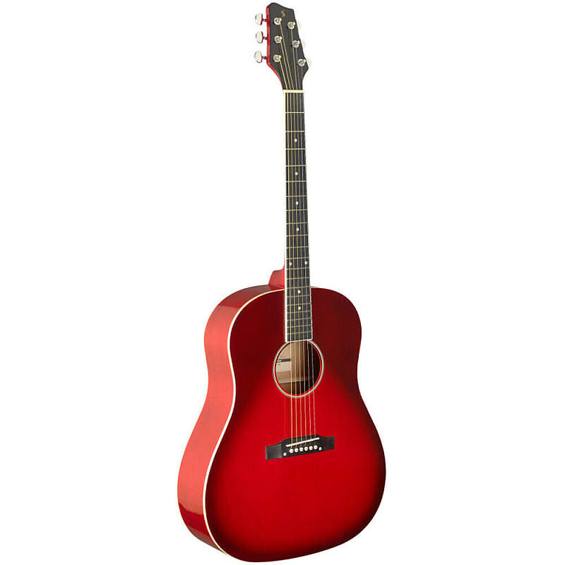 

Акустическая гитара Stagg Dreadnought Full Size Student Acoustic Guitar - Red
