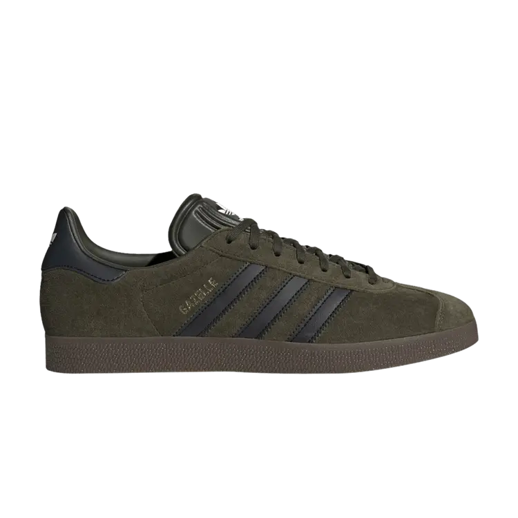 

Кроссовки adidas Gazelle Night Cargo Black, зеленый