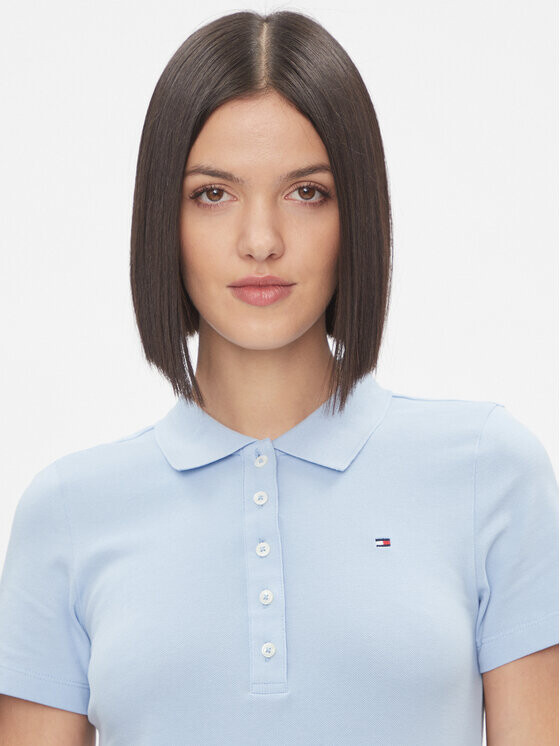 Платье приталенного кроя Tommy Hilfiger, голубой — фото 4