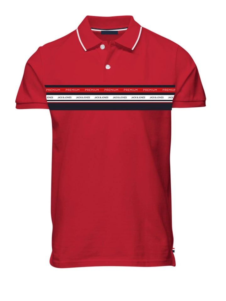 

Футболка поло Jack & Jones, красный