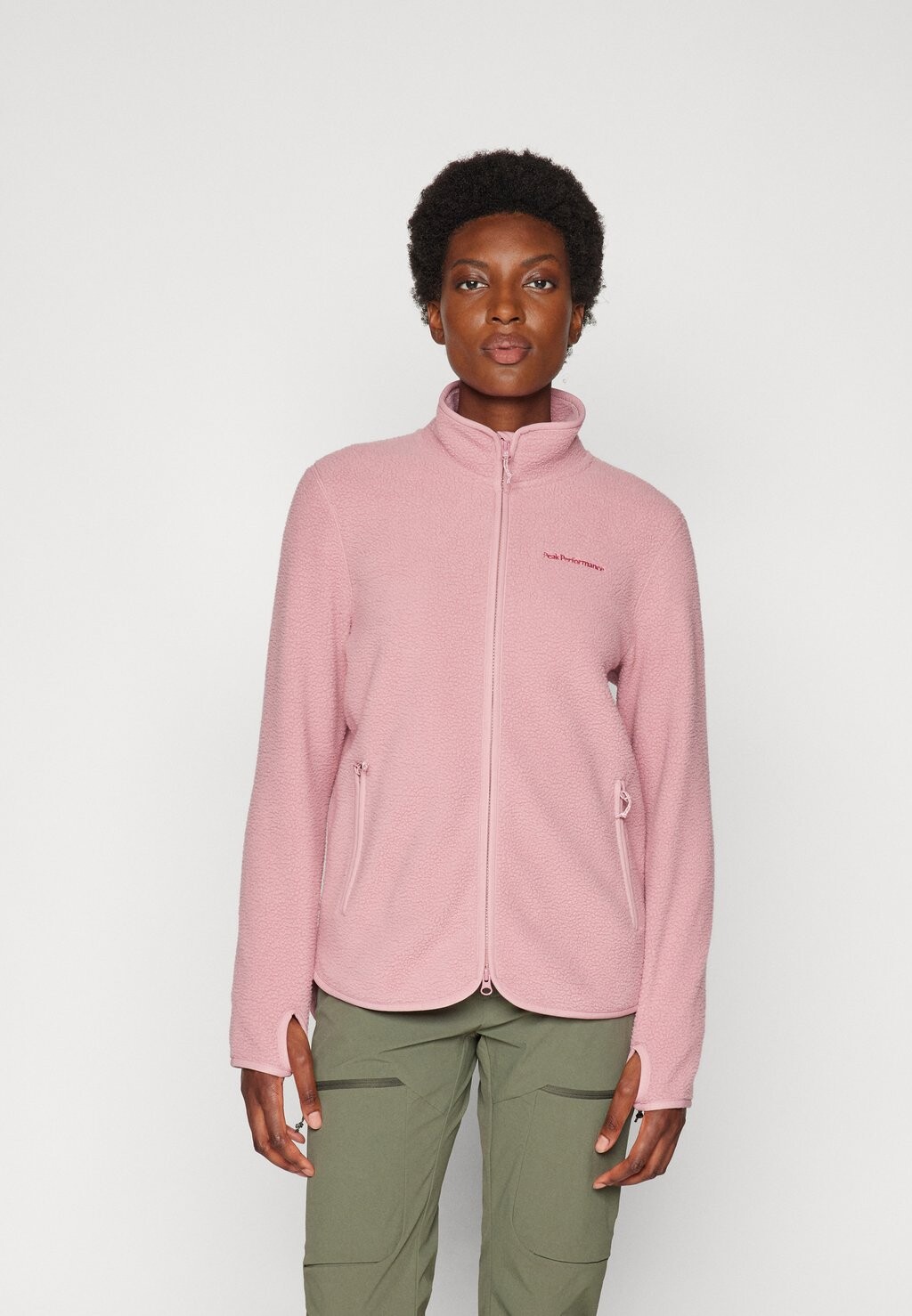 

Флисовая куртка PILE ZIP JACKET Peak Performance, светло-розовый