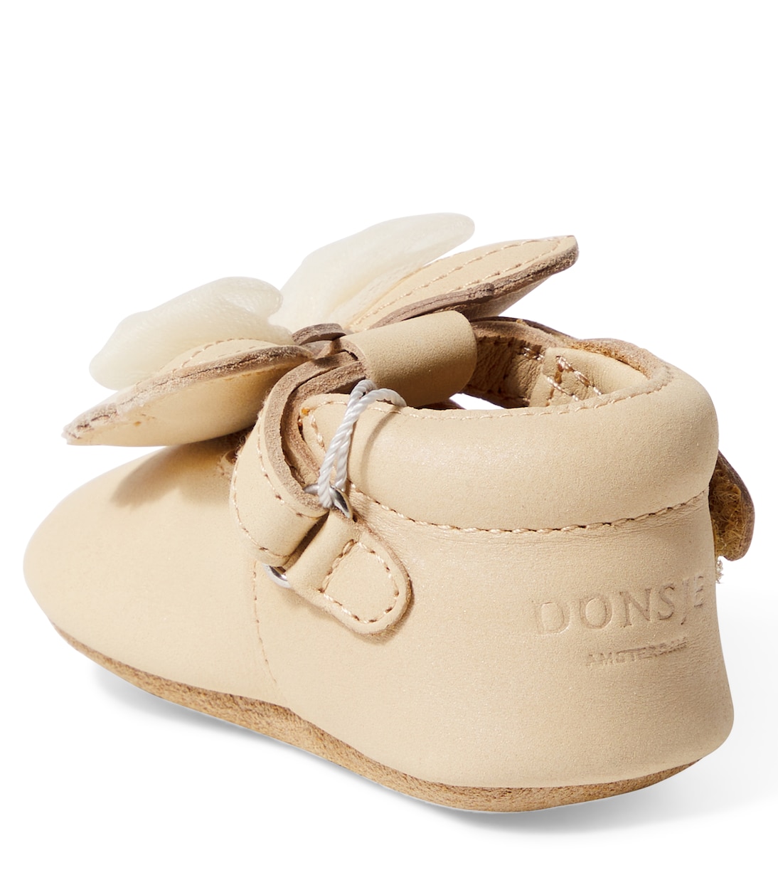 Кожаные туфли Baby Amdy Donsje, Gold Metallic Nubuck — фото 2