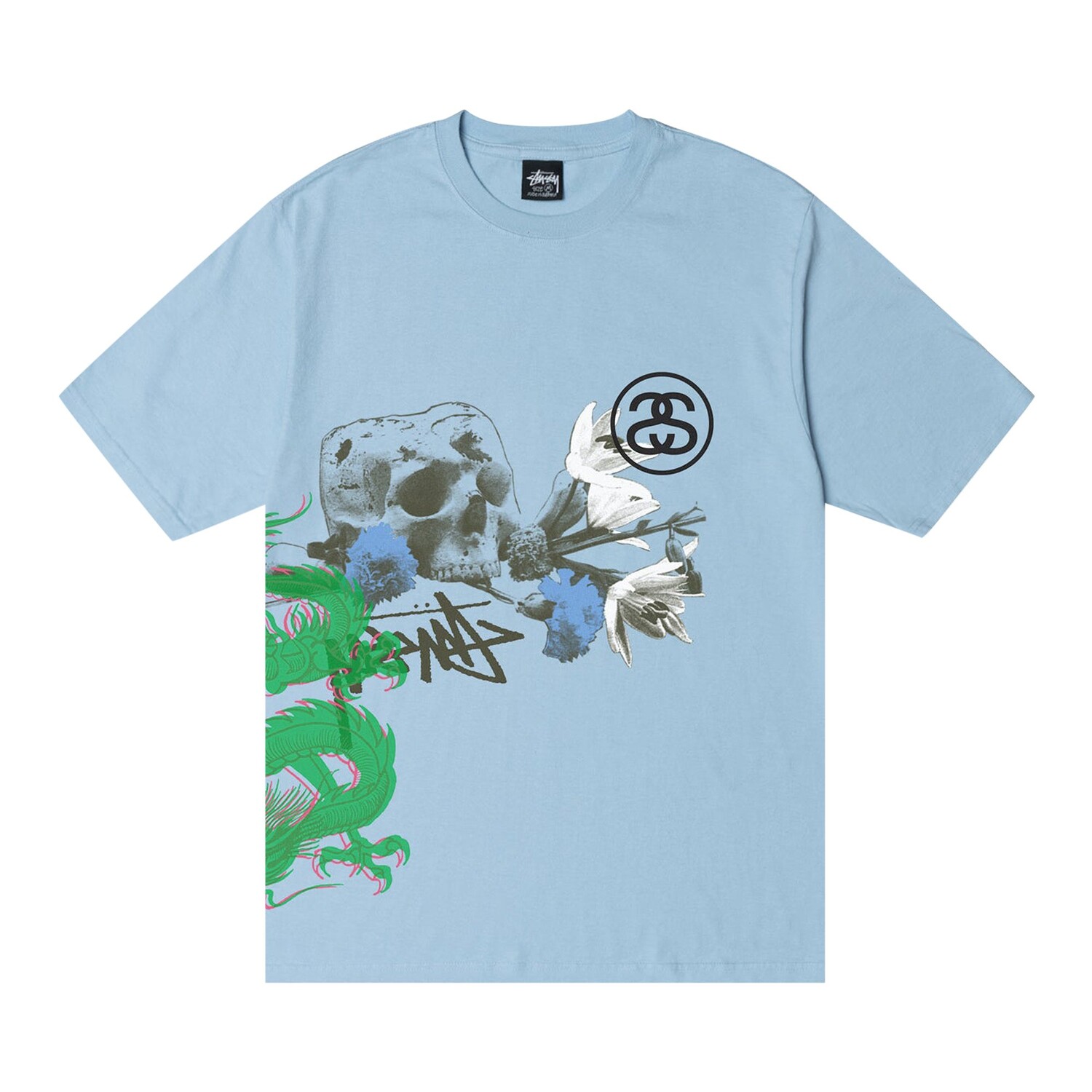 

Футболка Stussy Strike, окрашенная в пигмент, Небесно-голубой, Синий, Футболка Stussy Strike, окрашенная в пигмент, Небесно-голубой