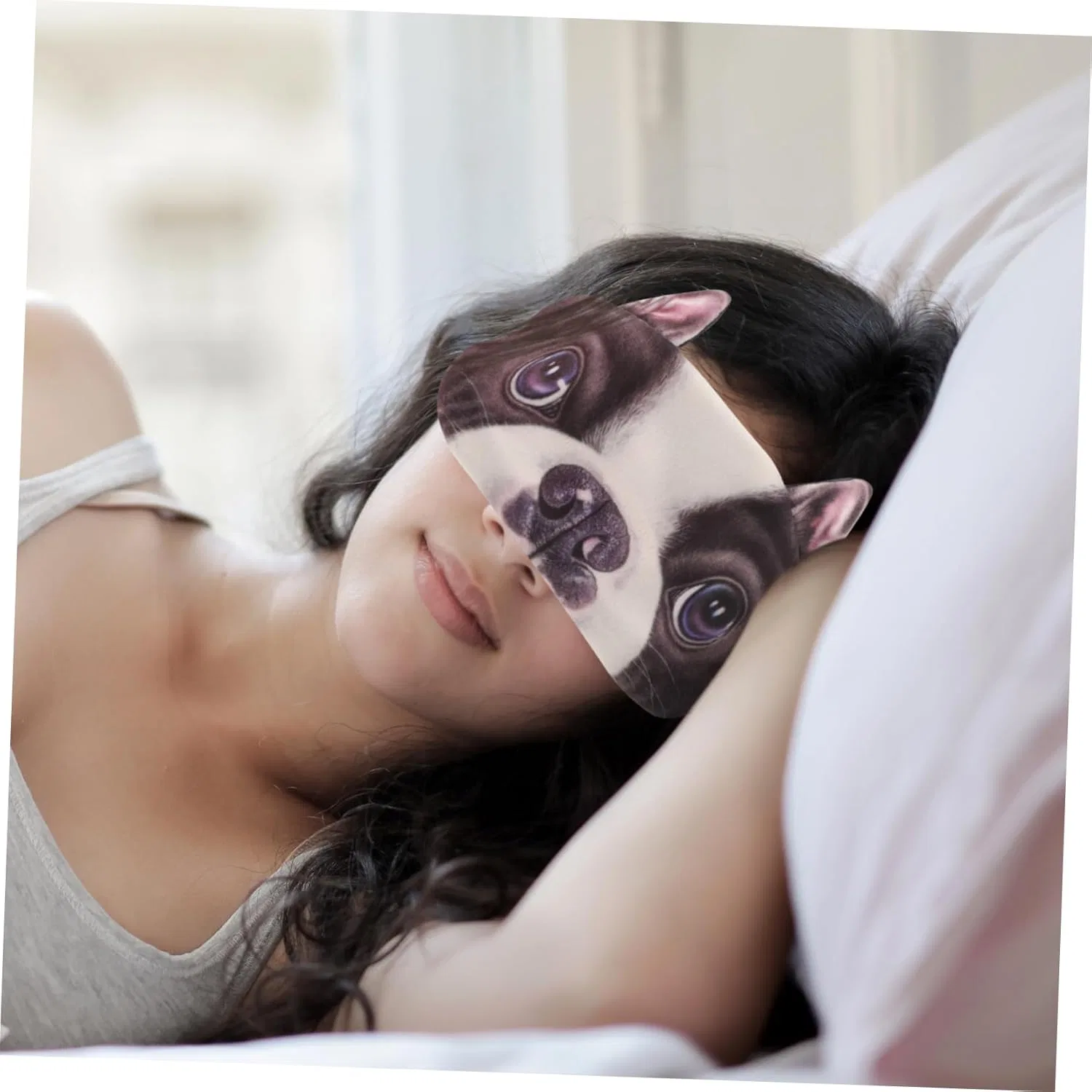 Маска для лица NIYANGLE — Для сна Animal Eyes с регулируемым ремешком — фото 3