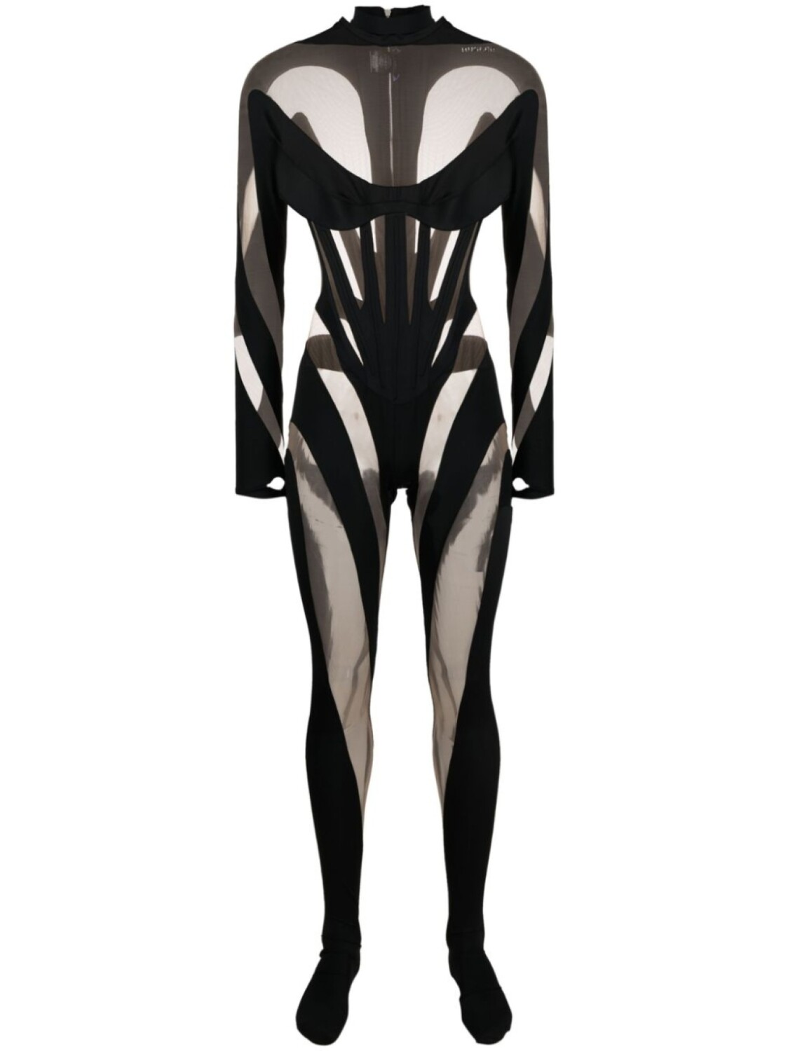 

Mugler комбинезон Iconic с вырезами, черный