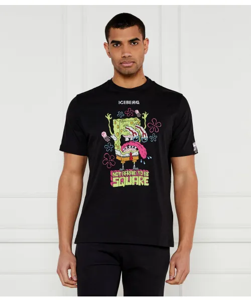 

Футболка «Айсберг x Спанч Боб» Regular fit Iceberg, черный