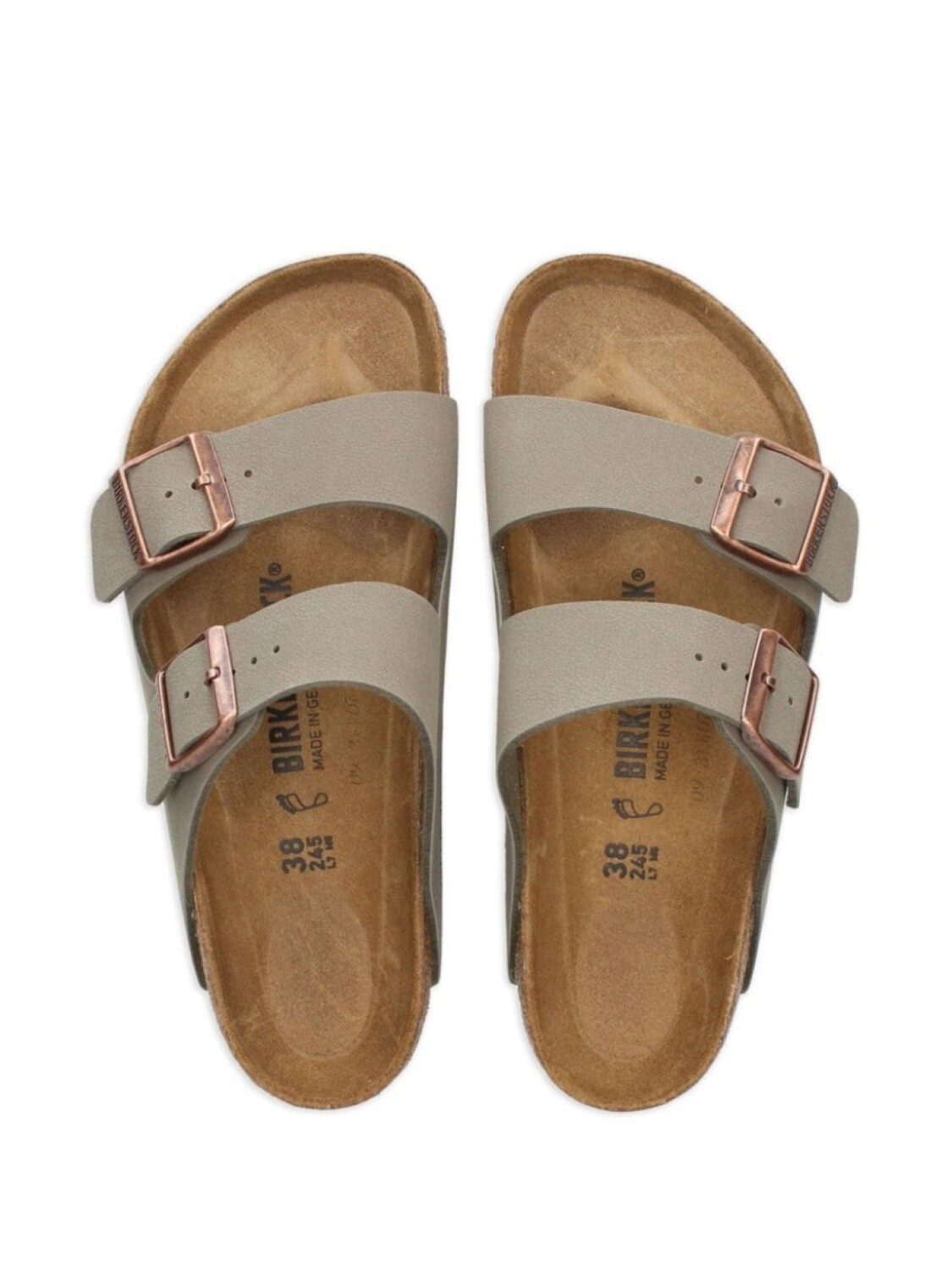 Сандалии Birkenstock Arizona Birkibuc, серый — фото 4