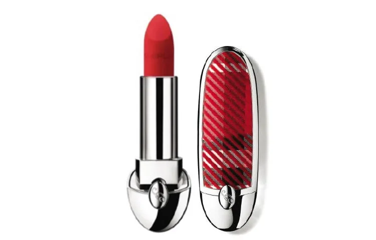 GUERLAIN Помада-слимк British Checkered Shell Vintage Edition Gemstone матовая шелковистая крем-текстура 3,5 г, N°214+ English check housing