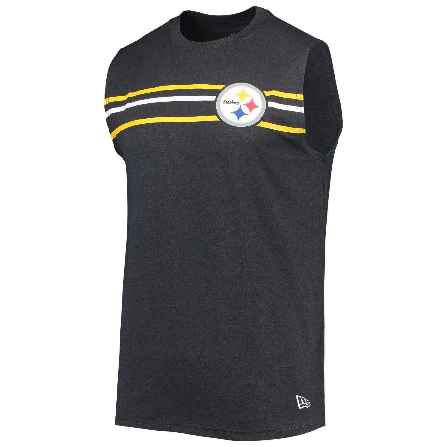 

Мужская черная майка без рукавов с начесом New Era Pittsburgh Steelers