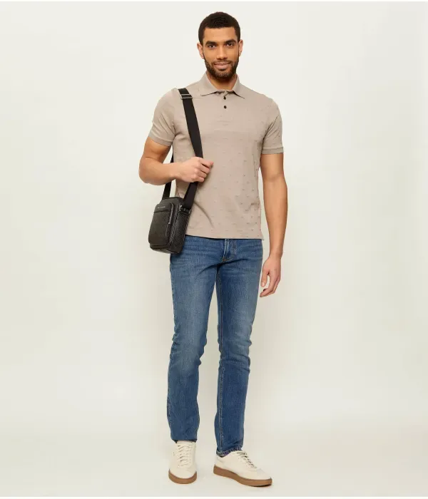 Полюс slim fit Emporio Armani, бежевый — фото 2