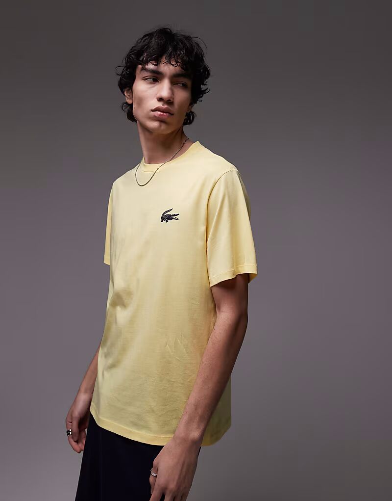 

Футболка Lacoste для отдыха светло-желтого цвета