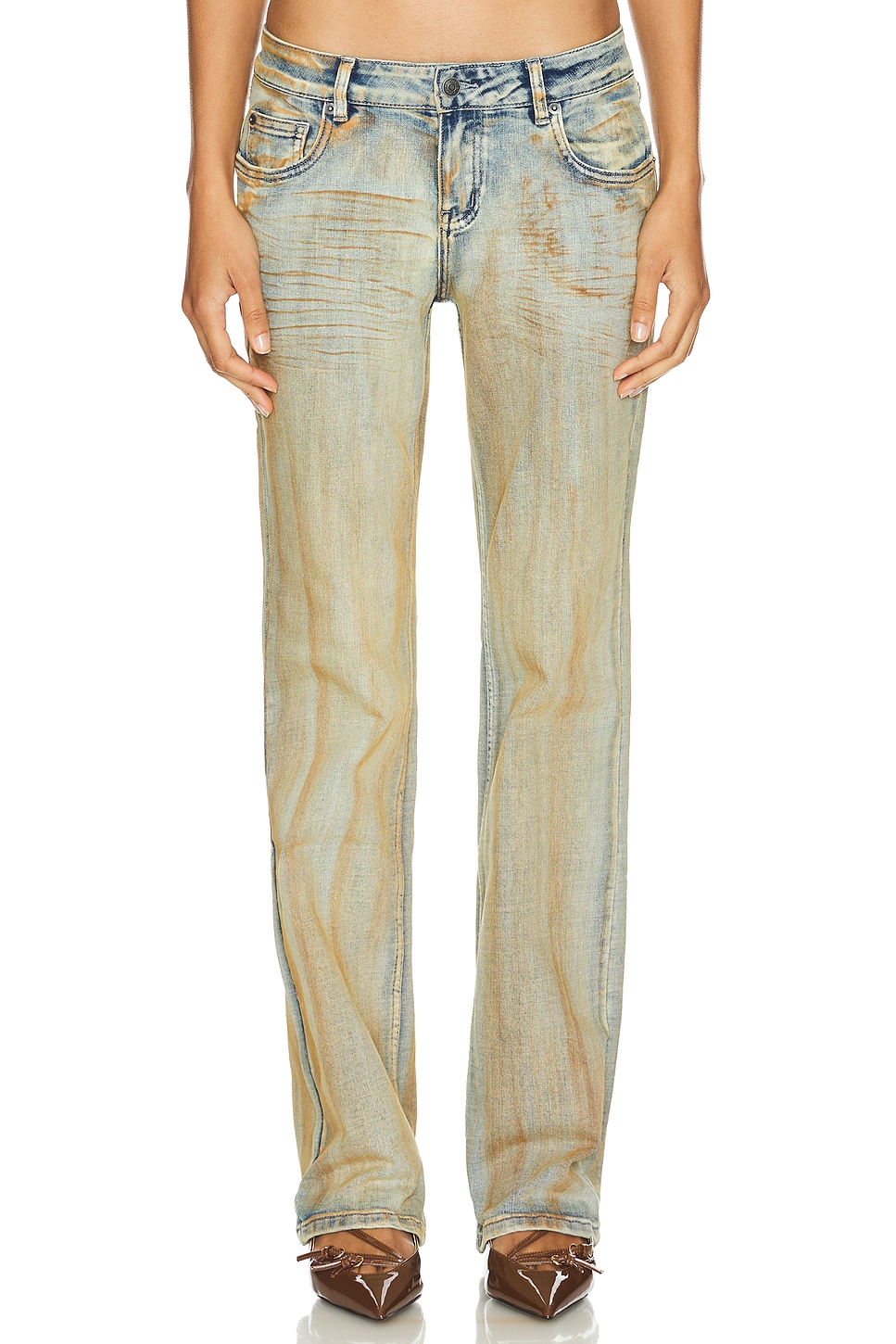 

Джинсы cooper bootcut Jaded London, цвет dirty wash