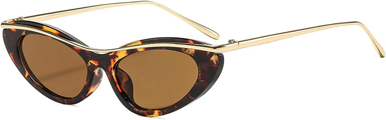 

Солнцезащитные очки COTIA Fashion Cat Eye для женщин и мужчин, с оригинальным дизайном, овальной формы, в стиле Y2k, панк, хип-хоп, для вечеринок, Leopard