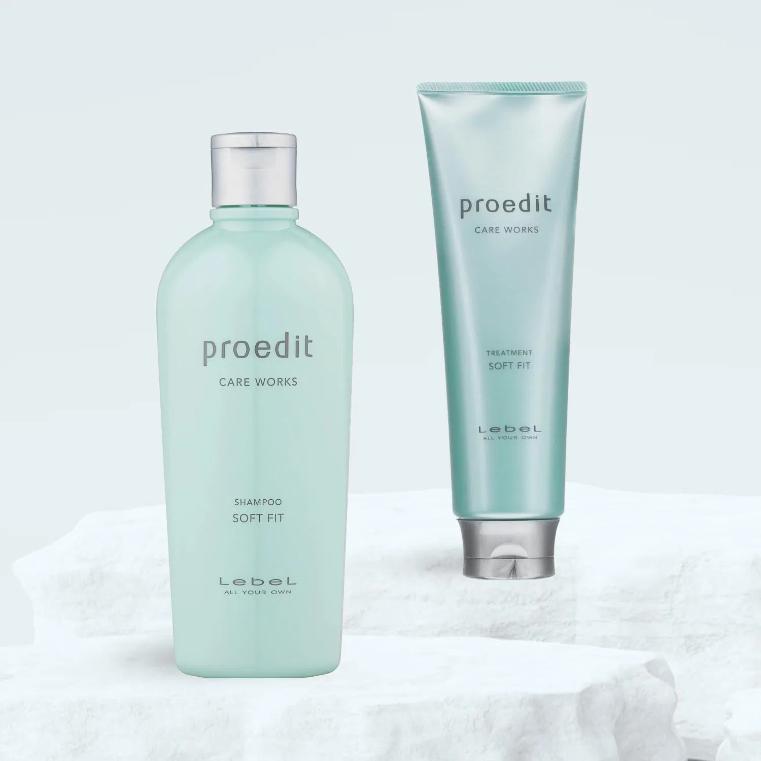 Японский набор для ухода за волосами Lebel Proedit Moisture & Softness: шампунь и бальзам Soft Fit Generic — фото 2