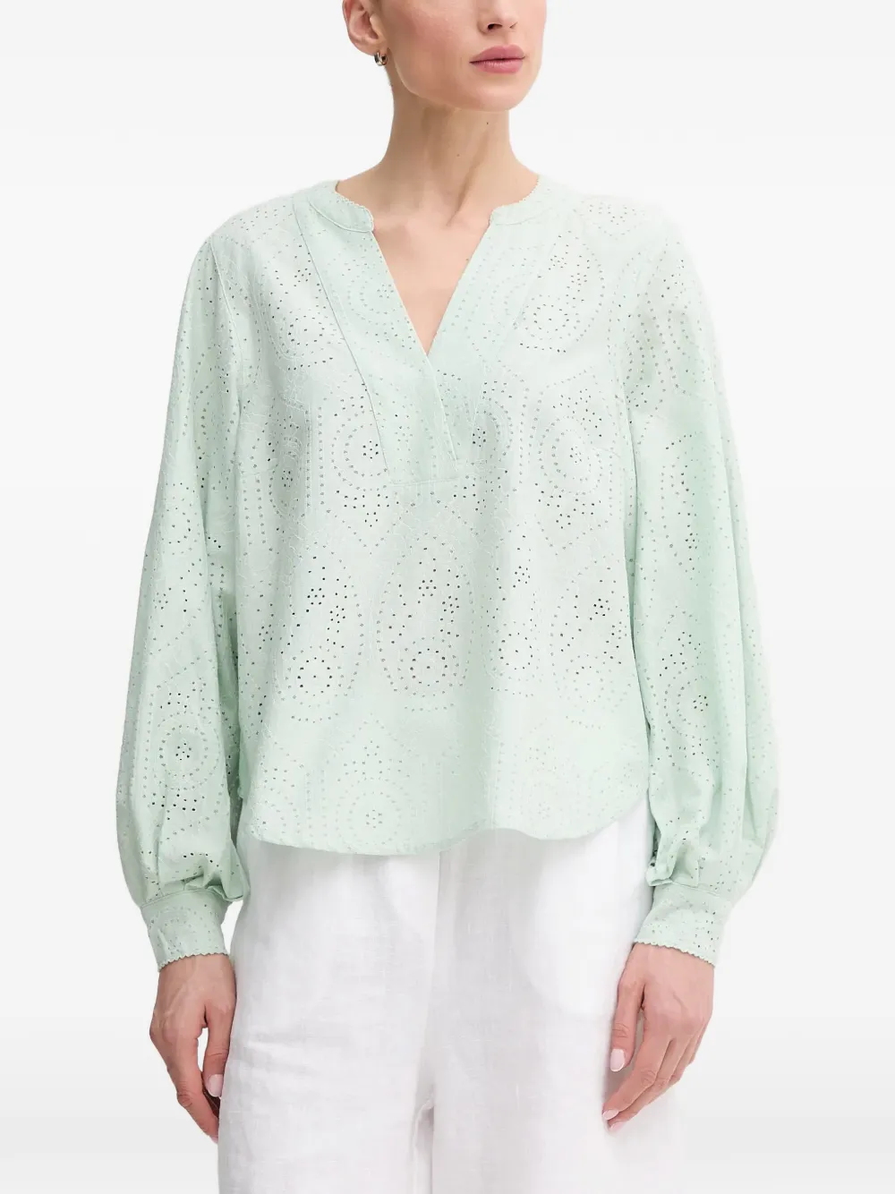 

Топ с V-образным вырезом Mos Mosh, зеленый