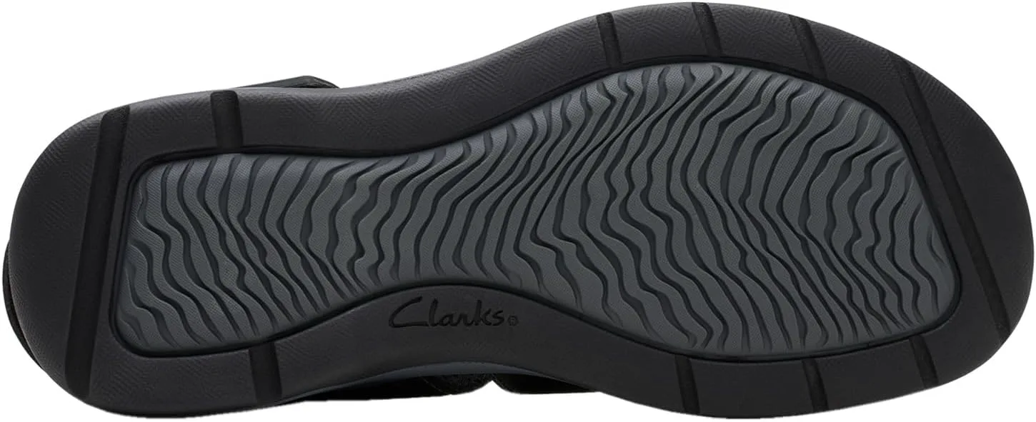 Шлепанцы Clarks mens Saltway Cove, черный — фото 2