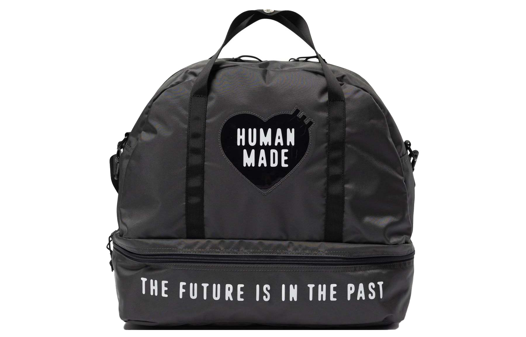 

Нейлоновая сумка Boston унисекс серая HUMAN MADE