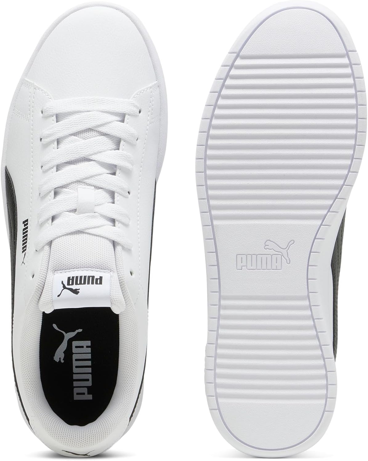 Кроссовки Puma Unisex-Adult Smash V2, белый/черный — фото 4