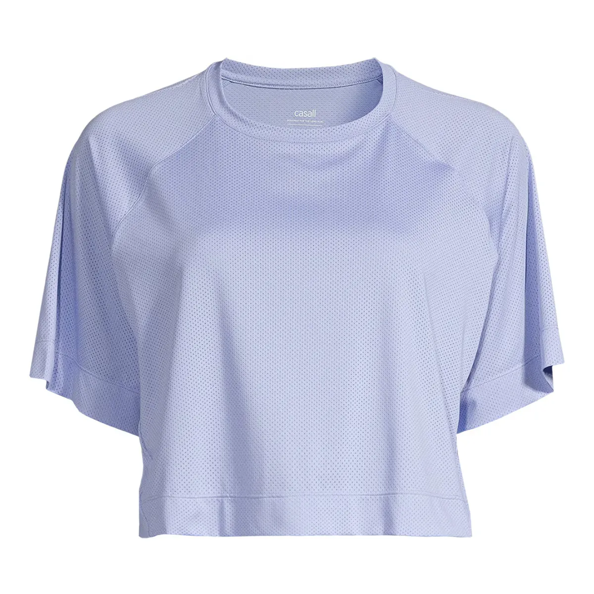 

Женская футболка Laser Mesh Crop Tee Casall, цвет Azul Cielo