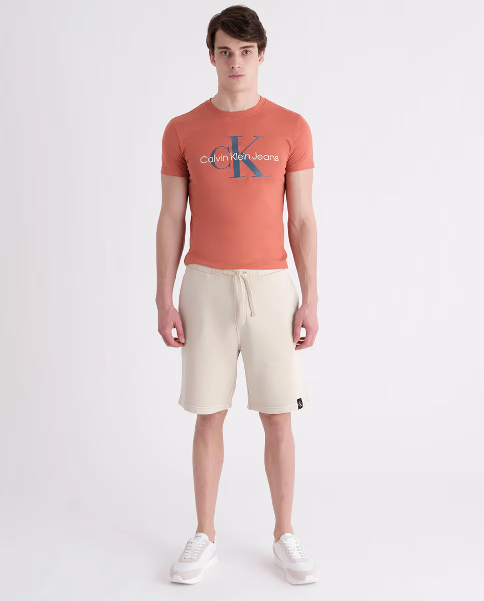 

Мужские спортивные шорты с логотипом Calvin Klein Jeans, бежевый