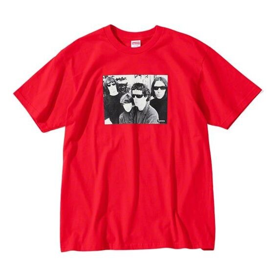 

Футболка fw19 week 4 x the velvet underground tee Supreme, красный