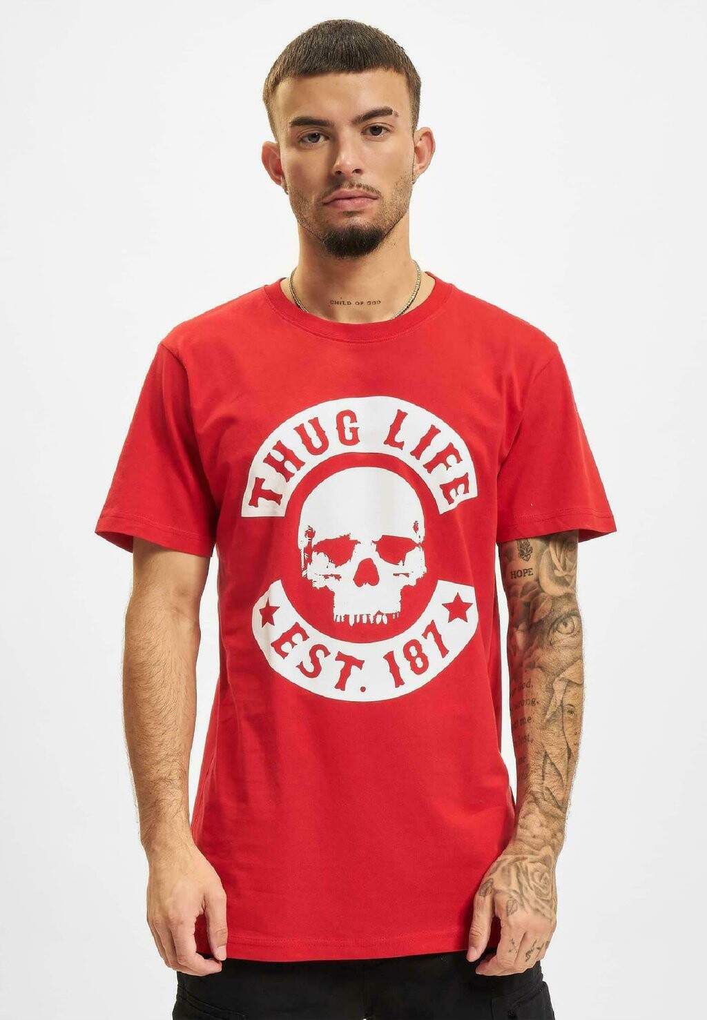

Футболка с принтом Mister Tee, красный