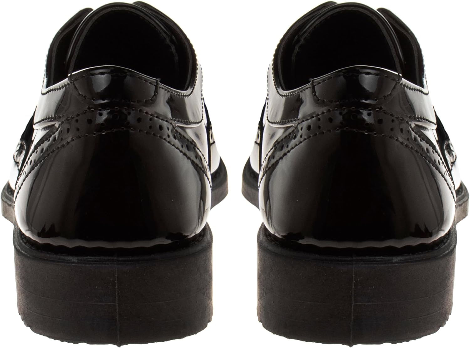 Классические комфортные оксфорды Josmo Boys - модель Wing Tip, формальные туфли на шнуровке (цвета: черный/коричневый/белый) (размеры: 7-10 малыши / 11-2 маленькие дети / 3-6 большие дети) — фото 4