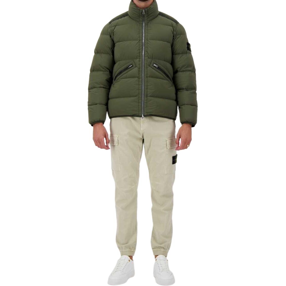 Куртка мужская зеленая Stone Island, зеленый — фото 4