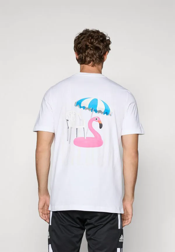 Футболка с изображением иконы месси. Adidas Performance, White