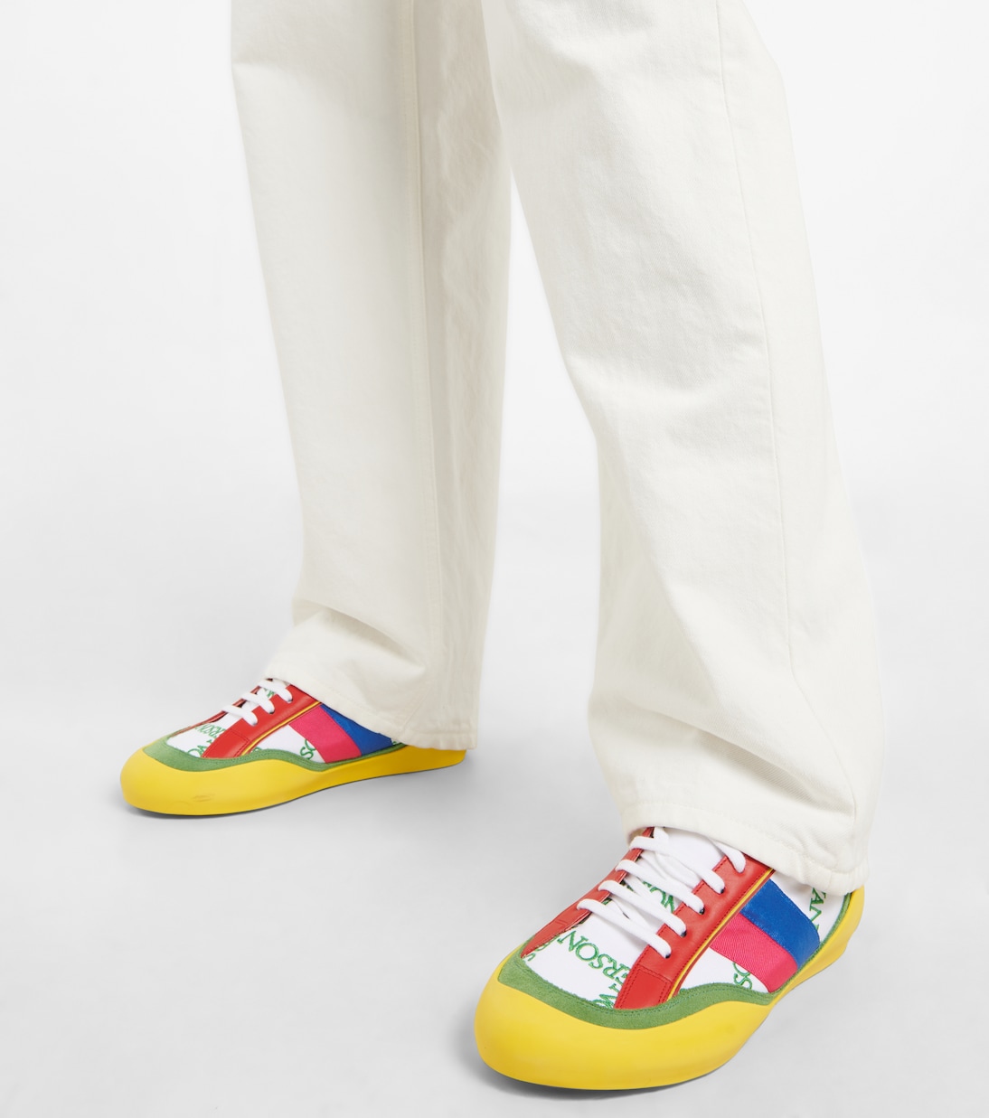 Кроссовки из парусины с цветными блоками Bubble JW Anderson, разноцветный — фото 4