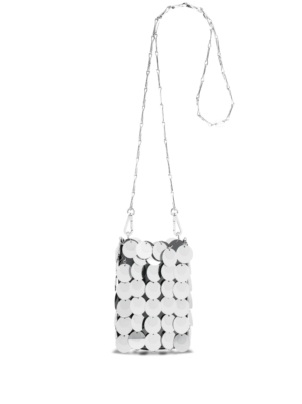 

Мини-сумка Sparkle Hobo Rabanne, серебяный