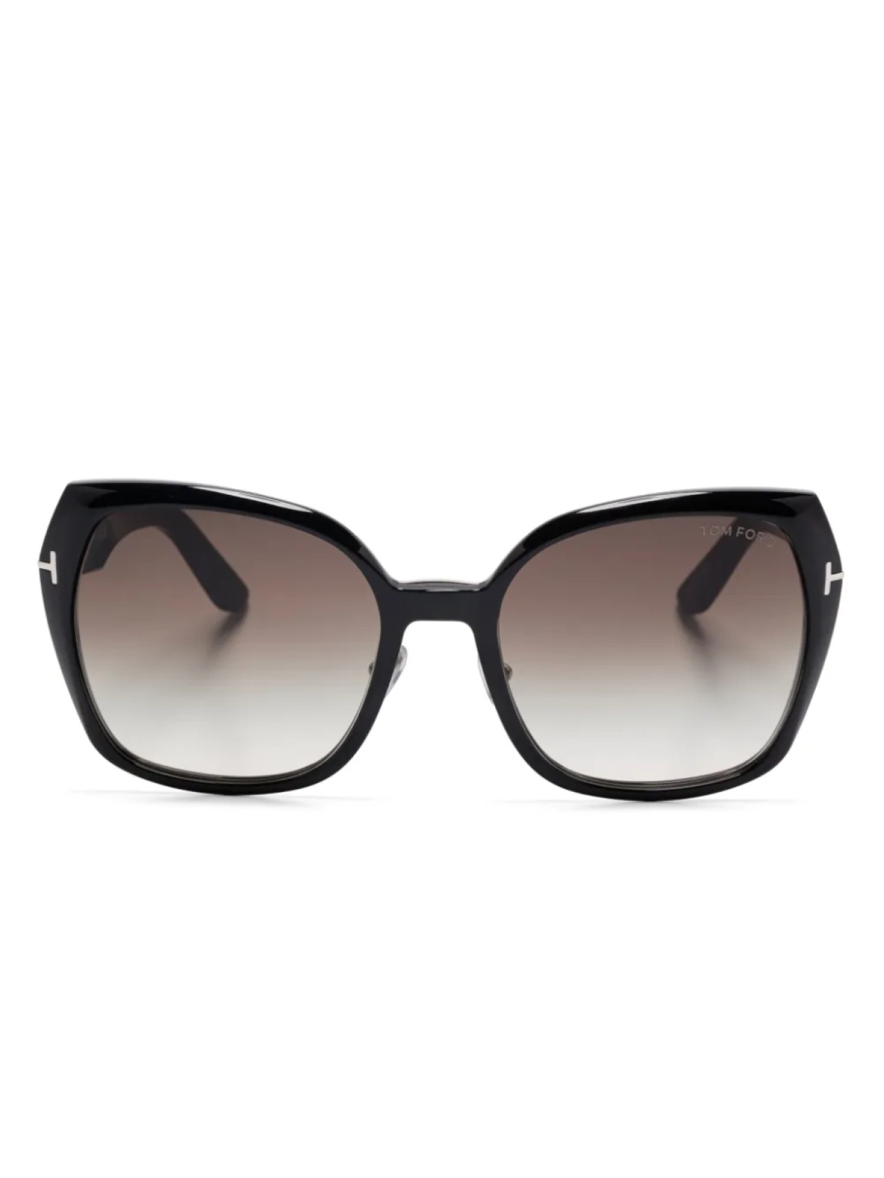 

TOM FORD Eyewear солнцезащитные очки в массивной оправе, черный