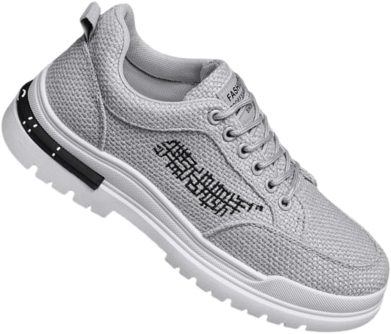 

Мужские повседневные уличные модные кроссовки, низкие, на шнуровке, однотонные, для поездок на работу и повседневного использования Clolinde, серый